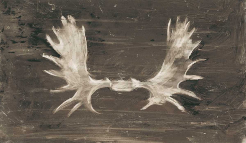 Art Print: Rustic Moose Mount I