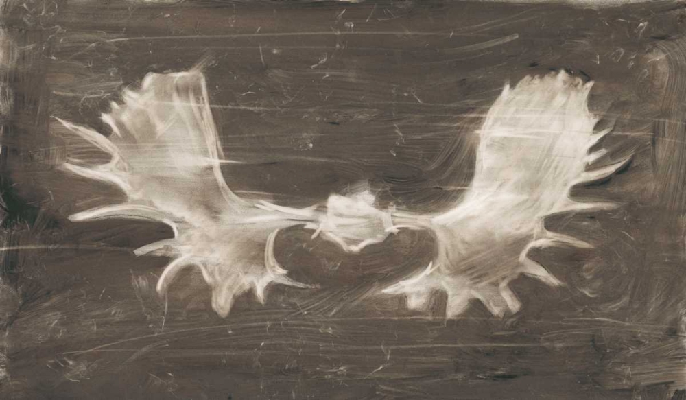 Art Print: Rustic Moose Mount II