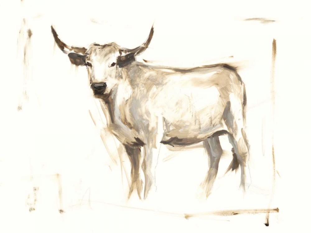 Art Print: White Cattle II