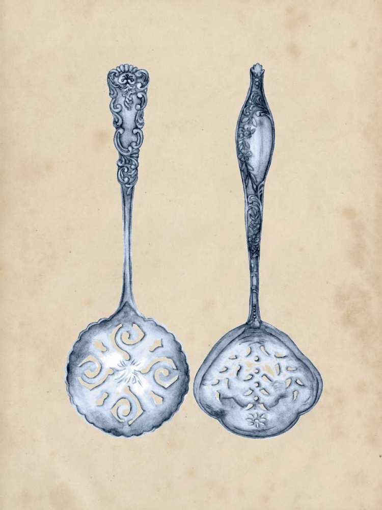 Wall Art Painting id:182775, Name: Antique Utensils IV, Artist: Wang, Melissa