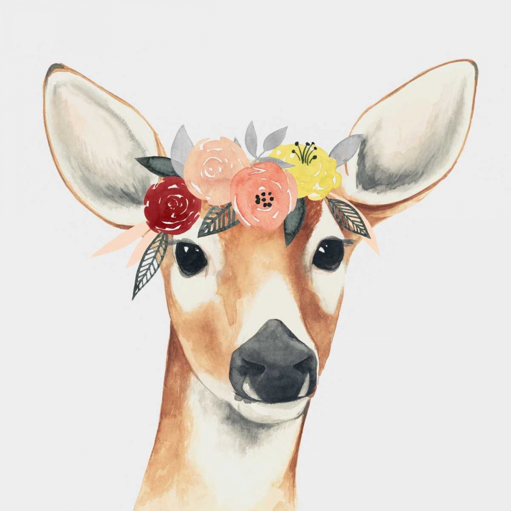 Art Print: Flower Crown Forester I