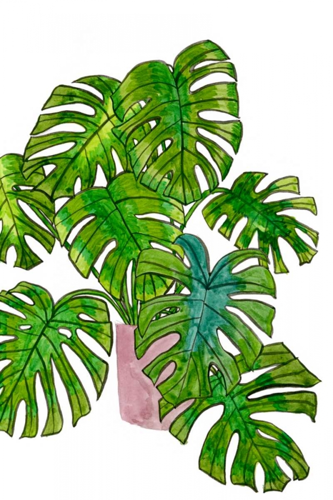 Wall Art Painting id:183151, Name: Potted Jungle I, Artist: Wang, Melissa