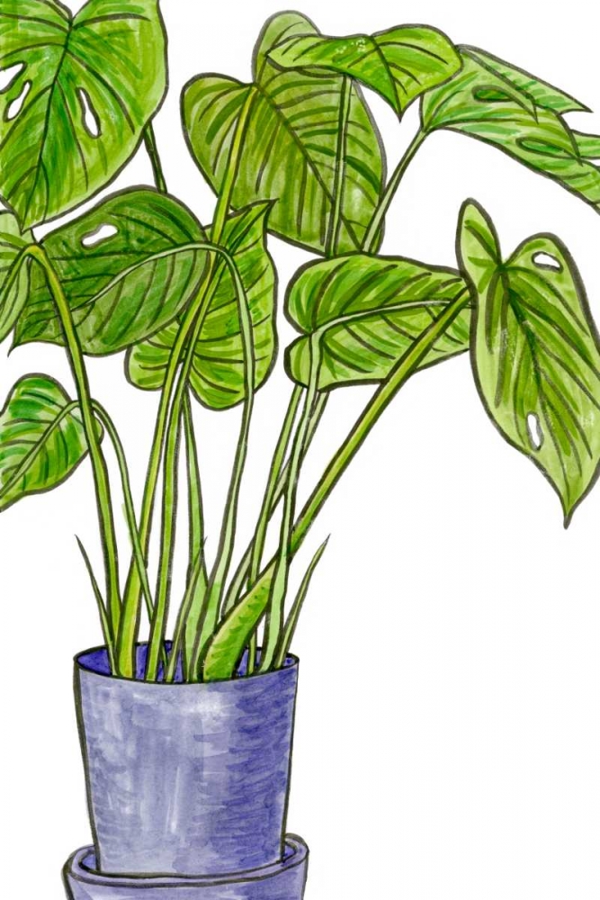 Wall Art Painting id:183153, Name: Potted Jungle III, Artist: Wang, Melissa