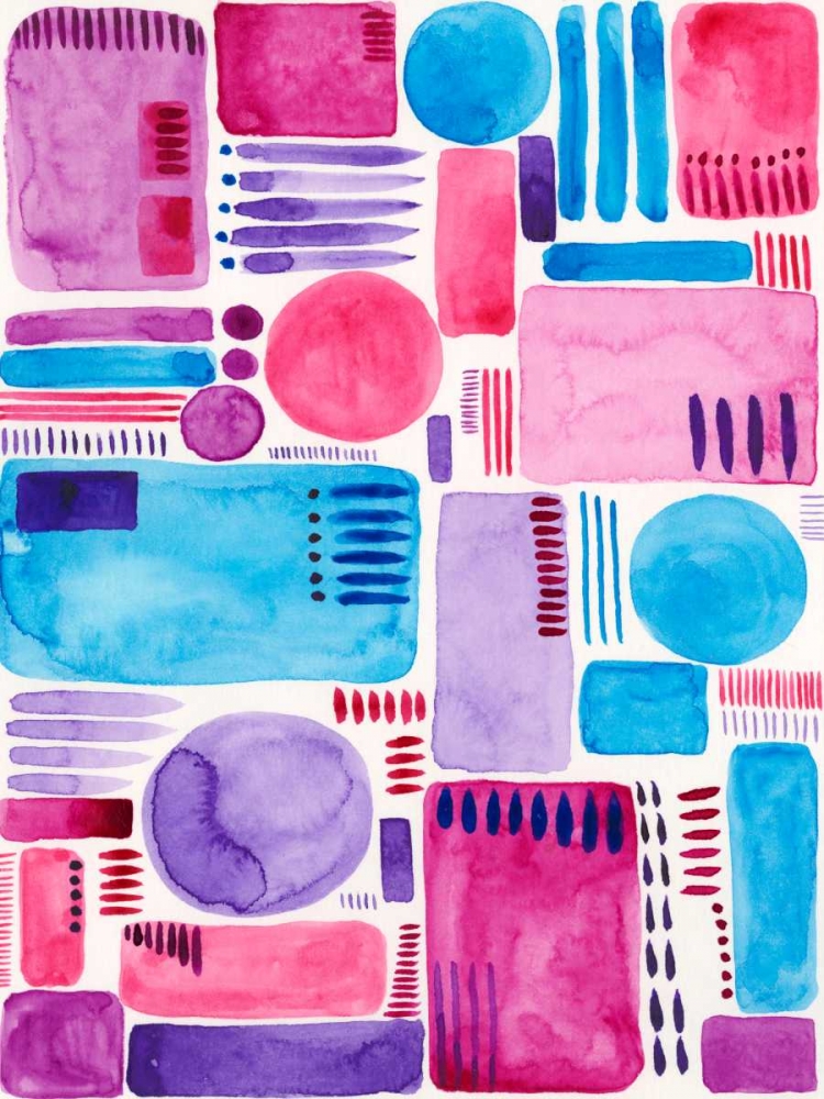 Wall Art Painting id:183227, Name: Mod Shapes II, Artist: Moore, Regina