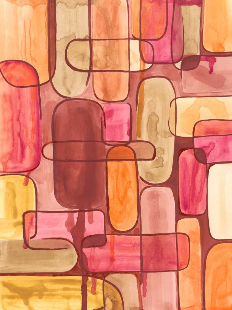 Wall Art Painting id:183230, Name: Mod Sunset I, Artist: Moore, Regina