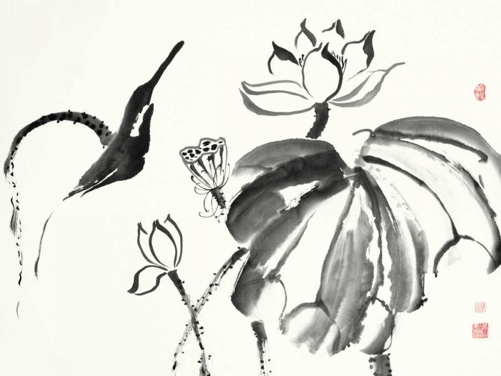 Wall art: Lotus Study I, by Rae, Nan