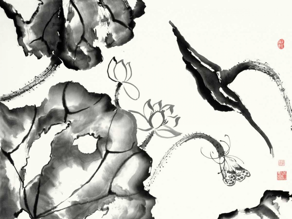 Wall art: Lotus Study II, by Rae, Nan