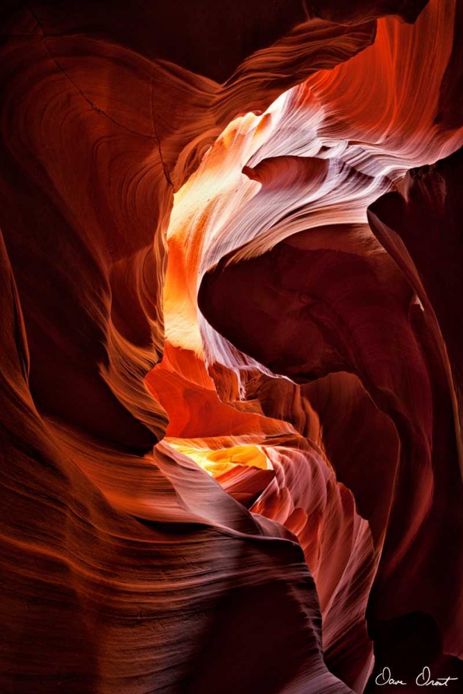 Art Print: Sun Shining Through Canyon IV