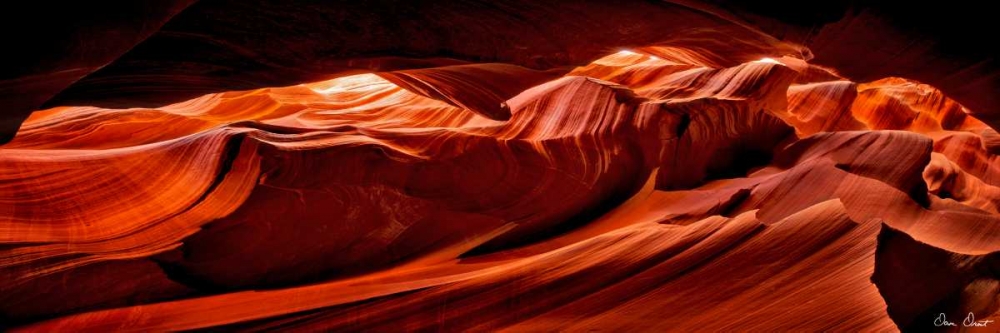 Art Print: Sun Shining Through Canyon VIII