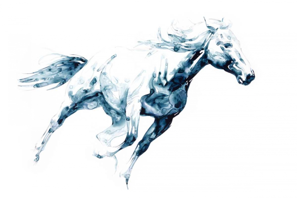 Art Print: Sapphire Gallop I
