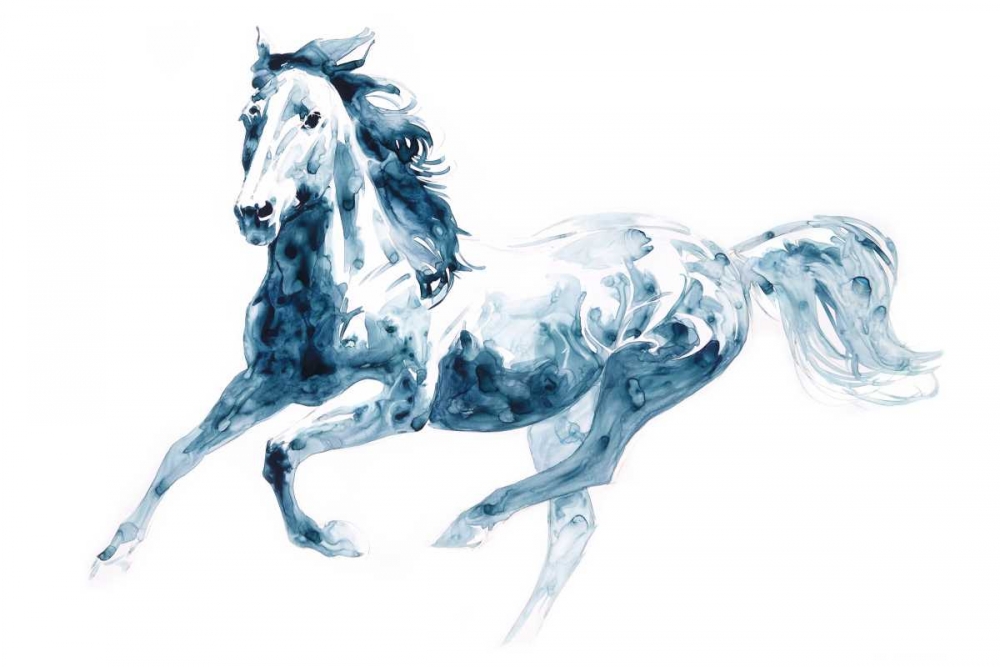 Art Print: Sapphire Gallop II