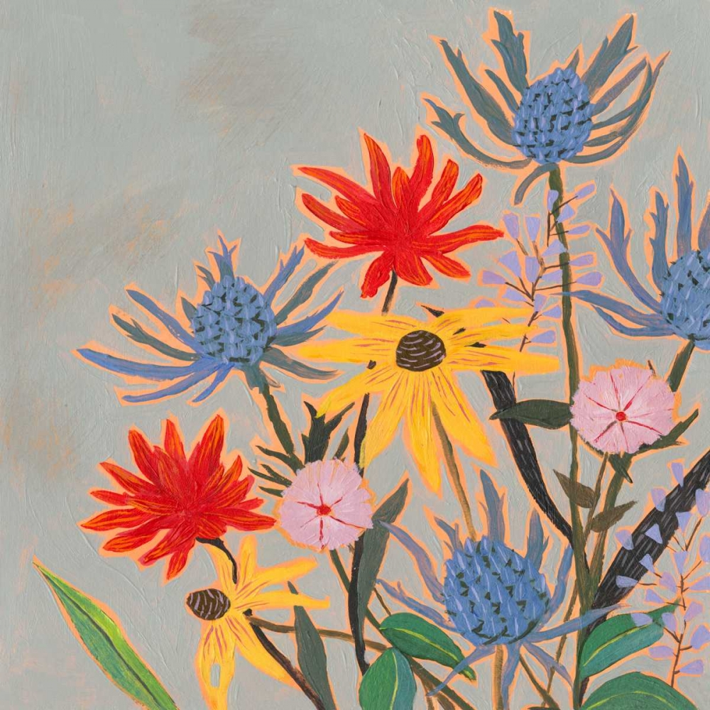 Art Print: Thistle Bouquet I