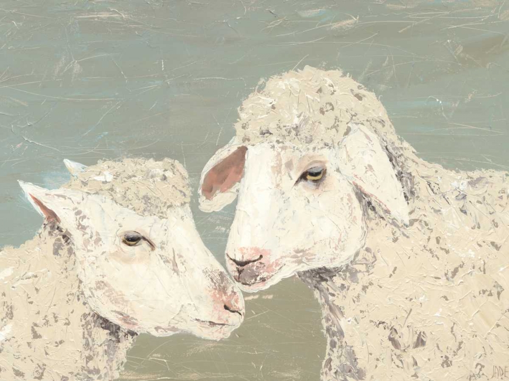 Wall Art Painting id:183671, Name: Sweet Lambs II, Artist: Reynolds, Jade
