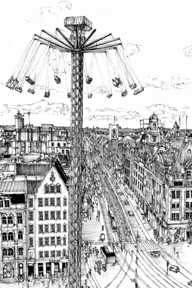 Wall Art Painting id:183703, Name: Tour of Europe IV, Artist: Wang, Melissa