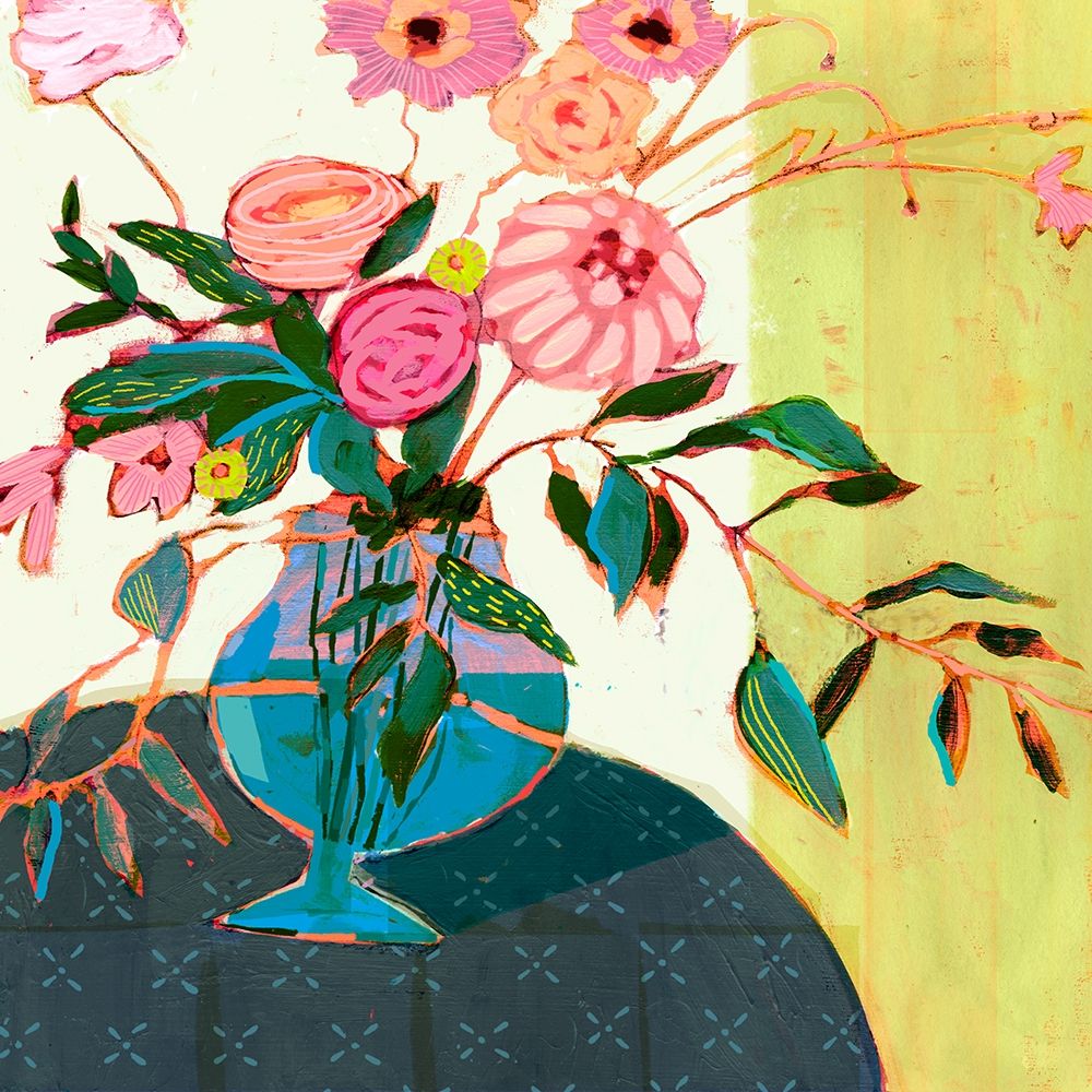 Art Print: Fanciful Flowers I