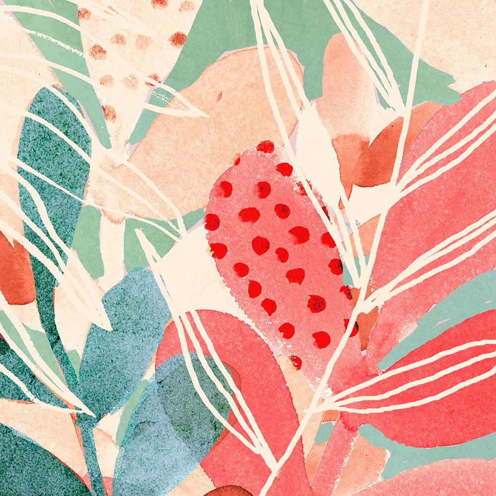 Art Print: Tropical Assemblage I