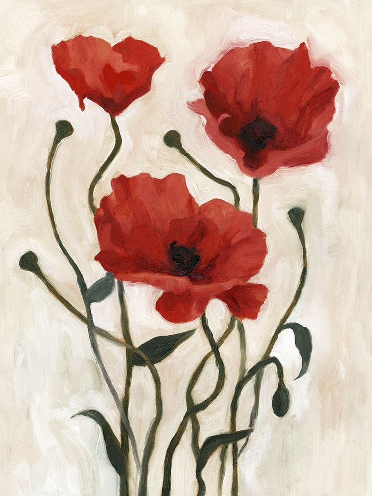 Wall Art Painting id:196156, Name: Poppy Bouquet I, Artist: Scarvey, Emma