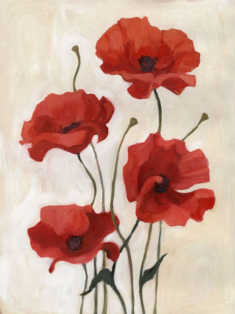 Wall Art Painting id:196158, Name: Poppy Bouquet III, Artist: Scarvey, Emma