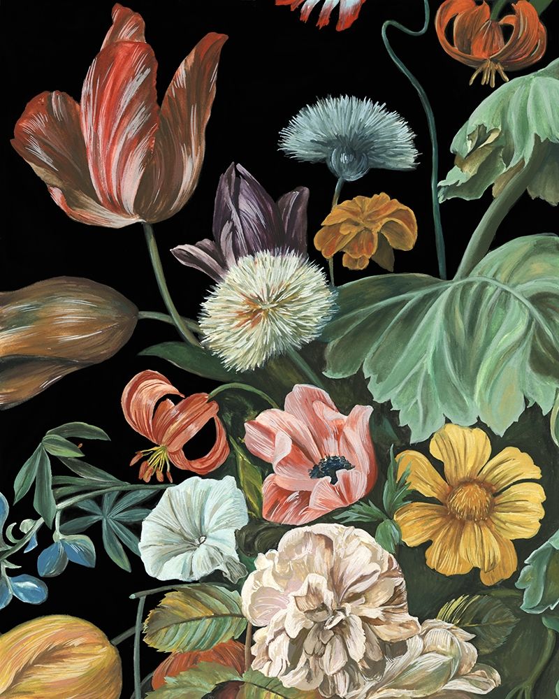 Wall Art Painting id:195625, Name: Baroque Floral I, Artist: Wang, Melissa