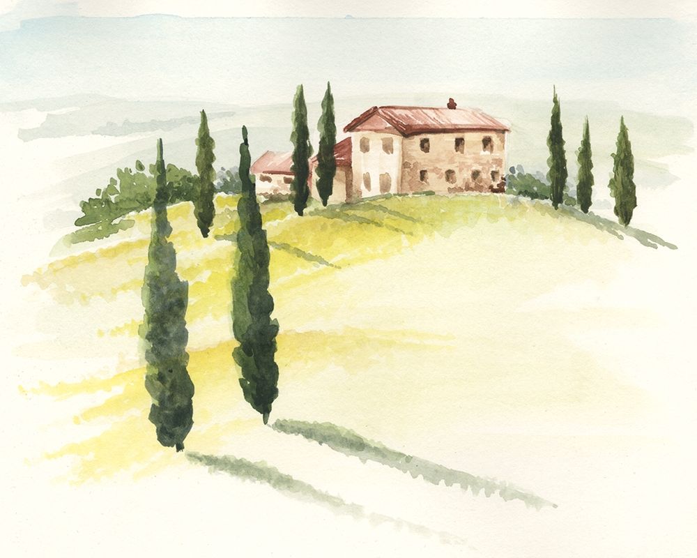 Art Print: Tuscan Villa I