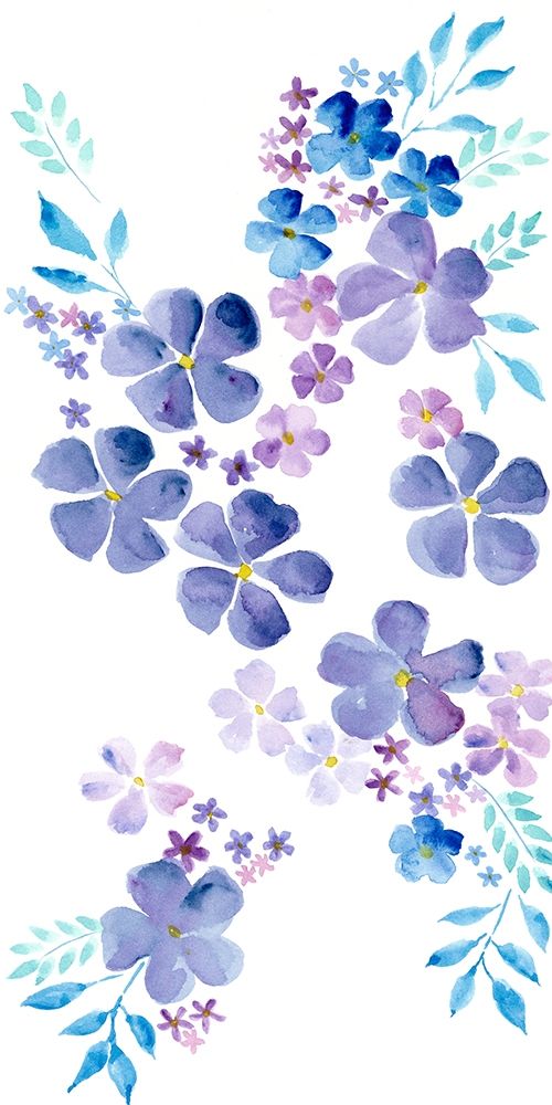 Art Print: Amethystine Blooms I