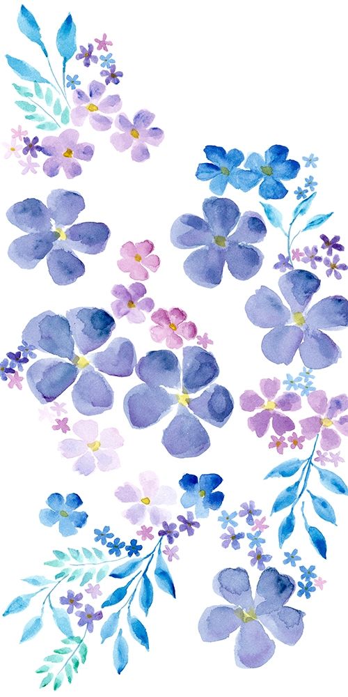 Wall Art Painting id:196271, Name: Amethystine Blooms II, Artist: Moore, Regina