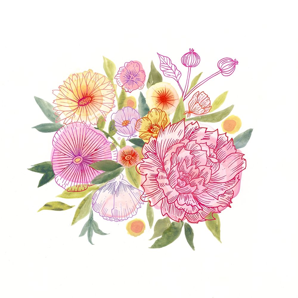 Art Print: Pink Petals I