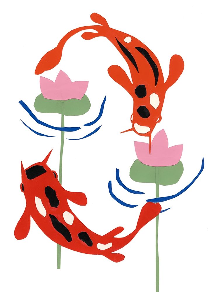 Wall Art Painting id:196493, Name: Koi Fantasy I, Artist: Ludwig, Alicia