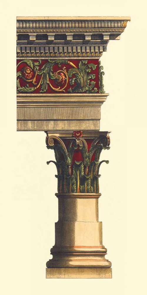 Art Print: Column and Cornice II