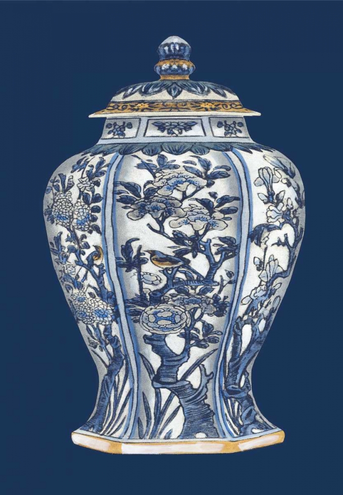 Wall Art Painting id:74891, Name: Blue and White Porcelain Vase I, Artist: Vision Studio