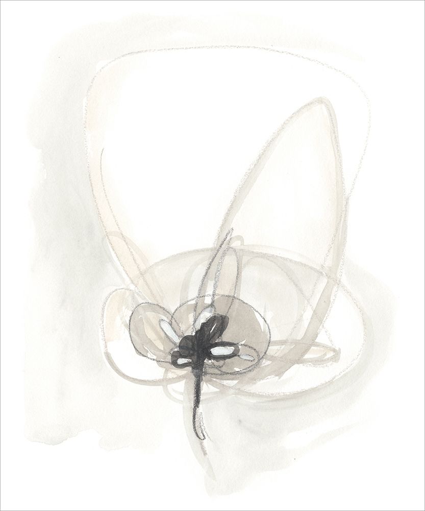 Art Print: Neutral Floral Gesture IV