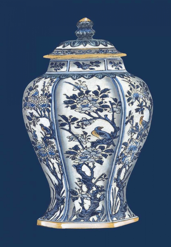 Wall Art Painting id:74892, Name: Blue and White Porcelain Vase II, Artist: Vision Studio