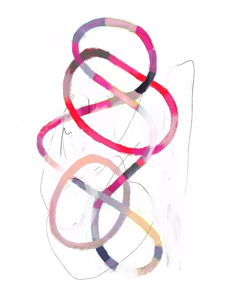 Art Print: Polychrome Tangle I