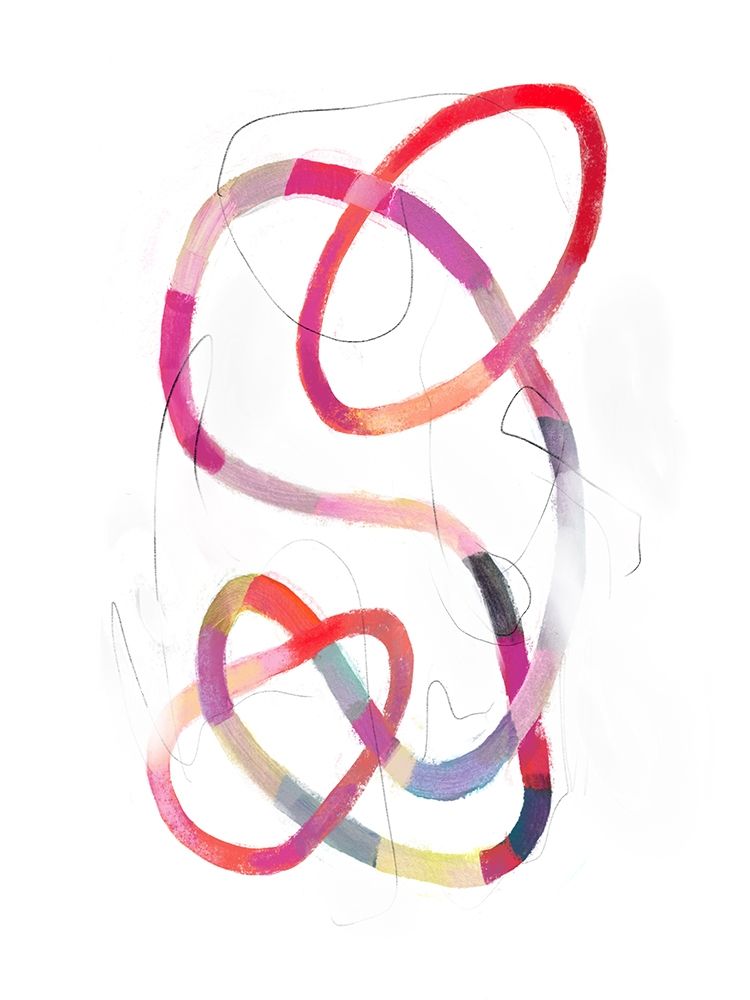 Art Print: Polychrome Tangle II