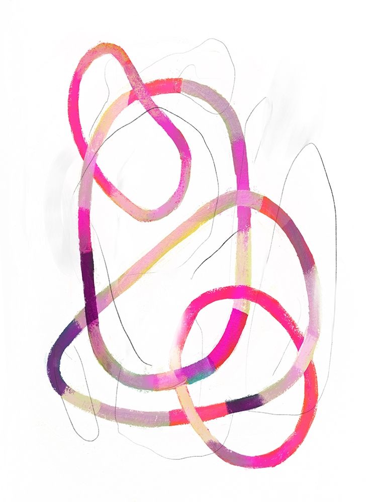 Art Print: Polychrome Tangle IV