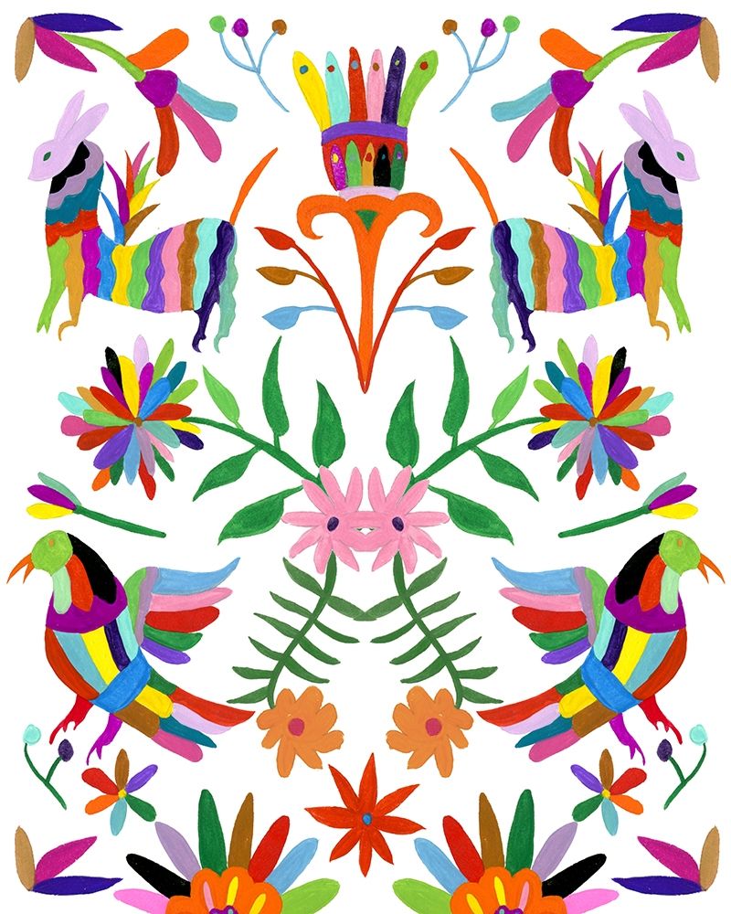 Wall art: Modern Otomi II, by Wang, Melissa