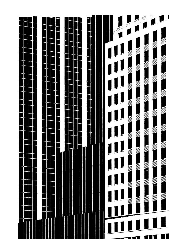 Wall art: NYC in Pure B and W II, by Pica, Jeff