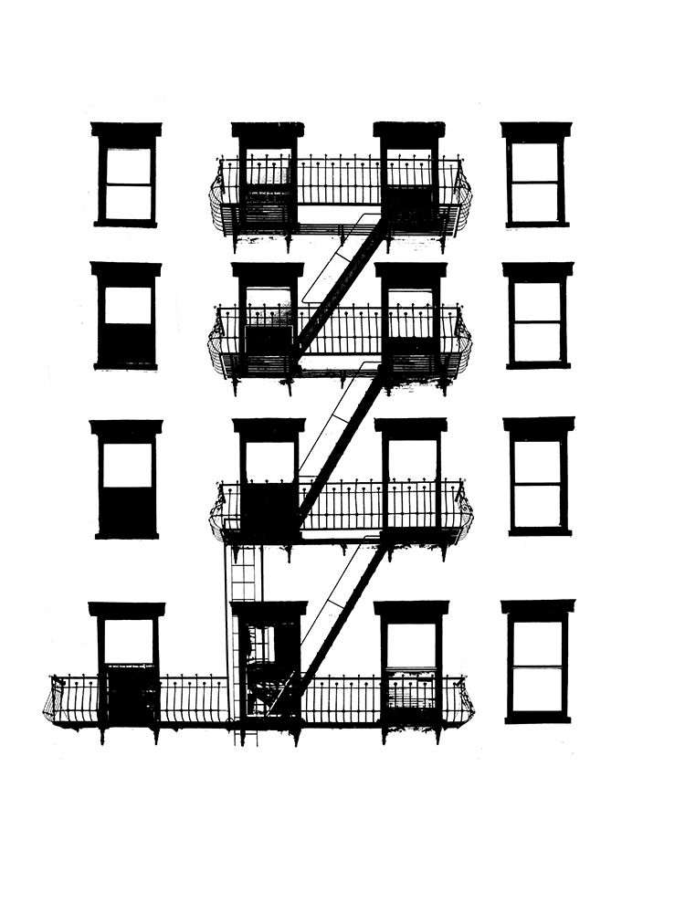 Wall art: NYC in Pure B and W VI, by Pica, Jeff