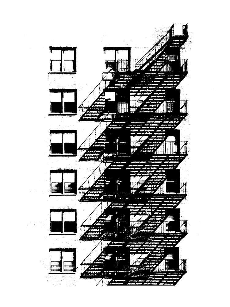 Wall art: NYC in Pure B and W X, by Pica, Jeff