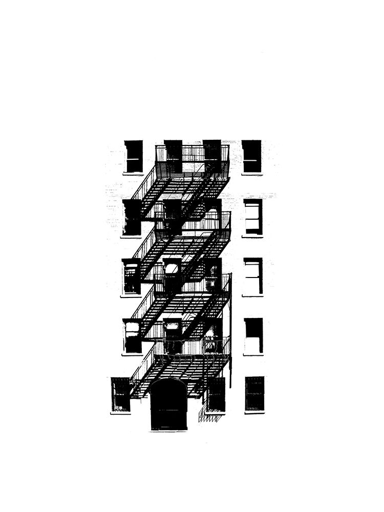 Wall art: NYC in Pure B and W XIII, by Pica, Jeff