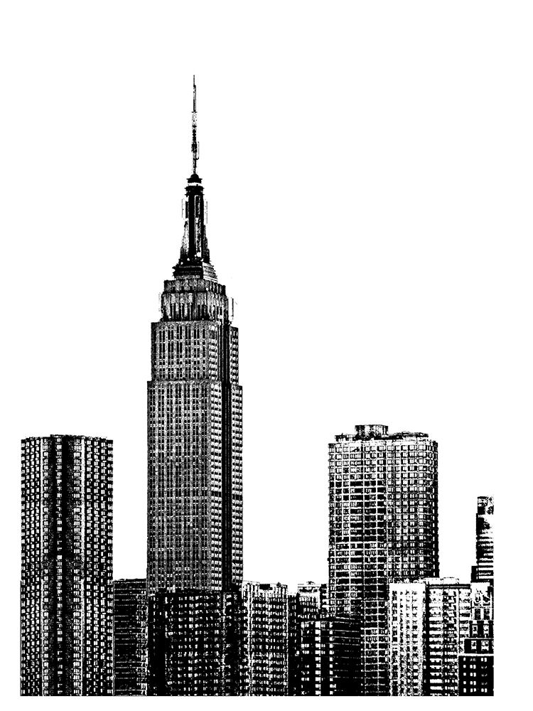 Wall Art Painting id:196880, Name: NYC in Pure B and W XVIII, Artist: Pica, Jeff