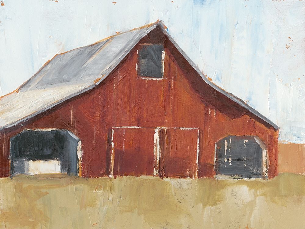 Art Print: Rustic Red Barn I