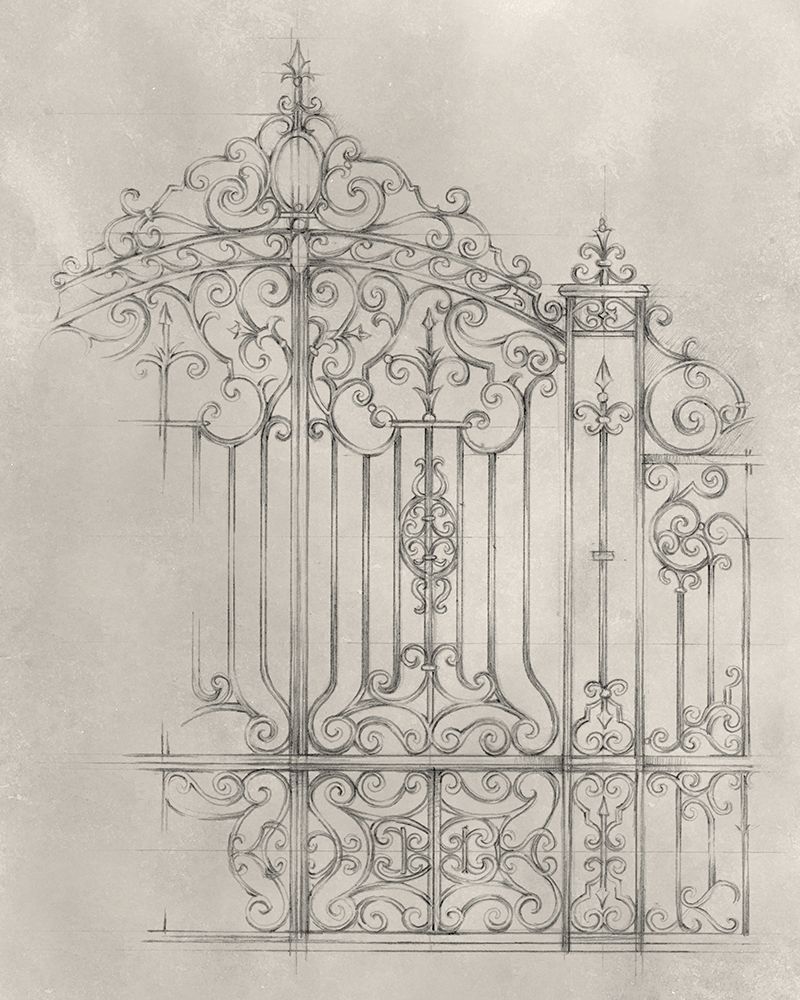 Wall art: Iron Gate Design II, by Harper, Ethan