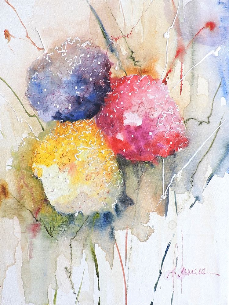 Wall art: Hortenzzia II, by Herrera, Leticia