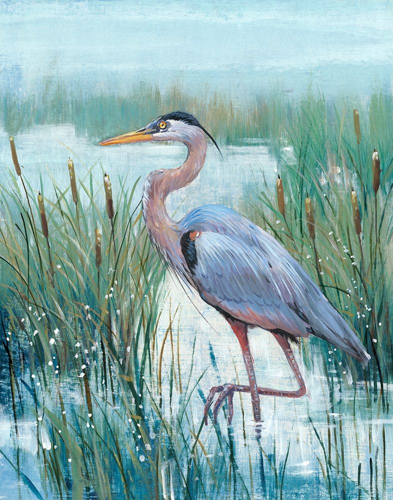 Art Print: Marsh Heron II