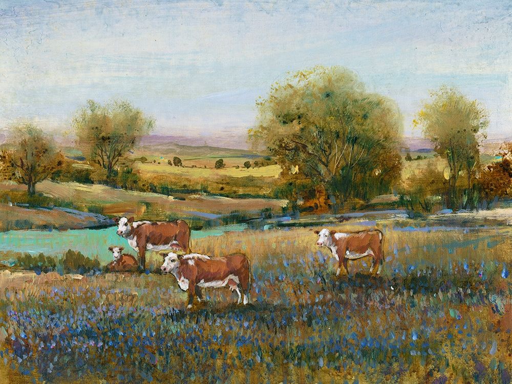 Art Print: Field of Cattle II
