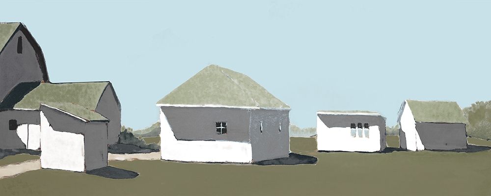Art Print: Custom Lonely Barn in Neutral V