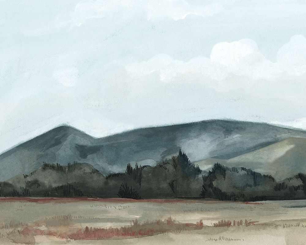 Wall Art Painting id:208250, Name: Farmhouse View I, Artist: Scarvey, Emma