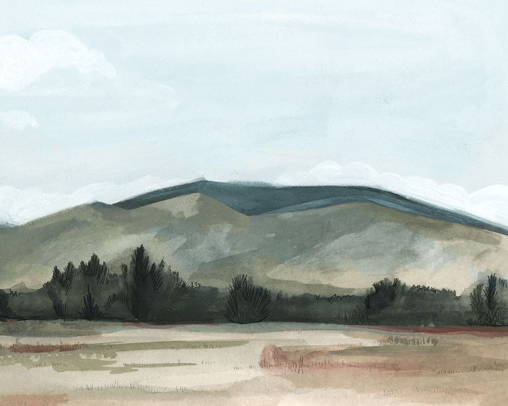 Wall Art Painting id:208251, Name: Farmhouse View II, Artist: Scarvey, Emma