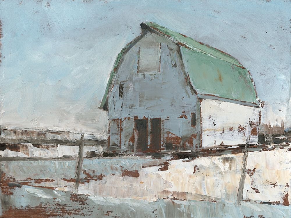 Art Print: Plein Air Barn I